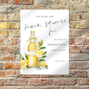Printable Main Squeeze Lemon Welcome Brautparty Poster
