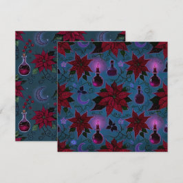 Printable Nightshade Poinsettia Potions Scrapbook Einladung