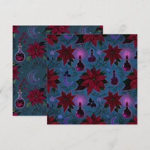 Printable Nightshade Poinsettia Potions Scrapbook Einladung