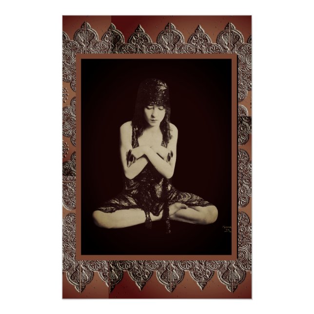 Printable Poster mit Vintagem Tänzer (Vorderseite)