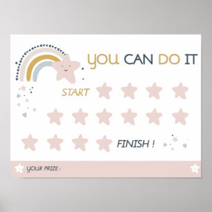 Printable Rainbow Rewards Chart, Prize Chart Poster