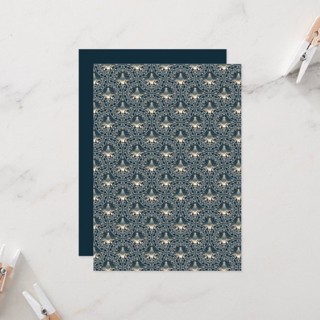 Printable Star von Wonder Mandala Art Deco Fans Einladung (Vorderseite/Rückseite Beispiel)
