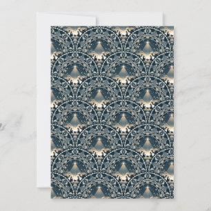 Printable Star von Wonder Mandala Art Deco Scallop Einladung