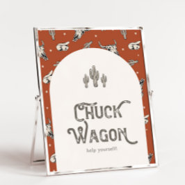 Printed 8x10 Wild West Chuck Wagon Sign