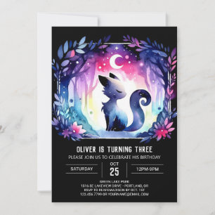 Printed Adorable Cat Birthday Einladung