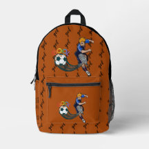 Printed Backpack ECC,mochila gol