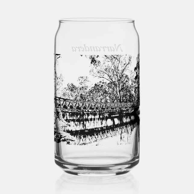 Printed glass can set of 1 (Recto)