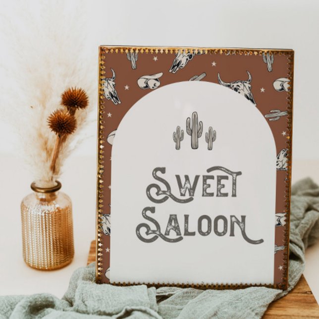 Printed Wild West Sweet Saloon Sign (Von Creator hochgeladen)