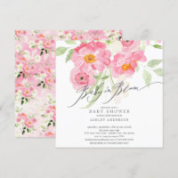 Printemps Blossoms Baby In Bloom Invitation