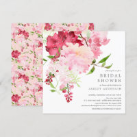 Printemps fleurit Floral nuptiale Invitation de do