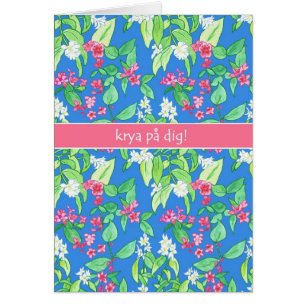 Printemps fleurit sur Blue Swedish Language Get We