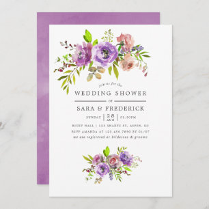 Printemps Mariage Douche Floral Invitation