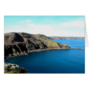 Printemps matin sur la côte nord de Jersey carte