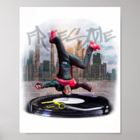 Printfreier Breakdancer