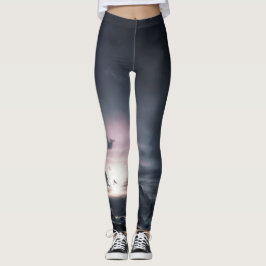 PRINTIERTE Leggings ABEND SKY AND CLOUUUDS