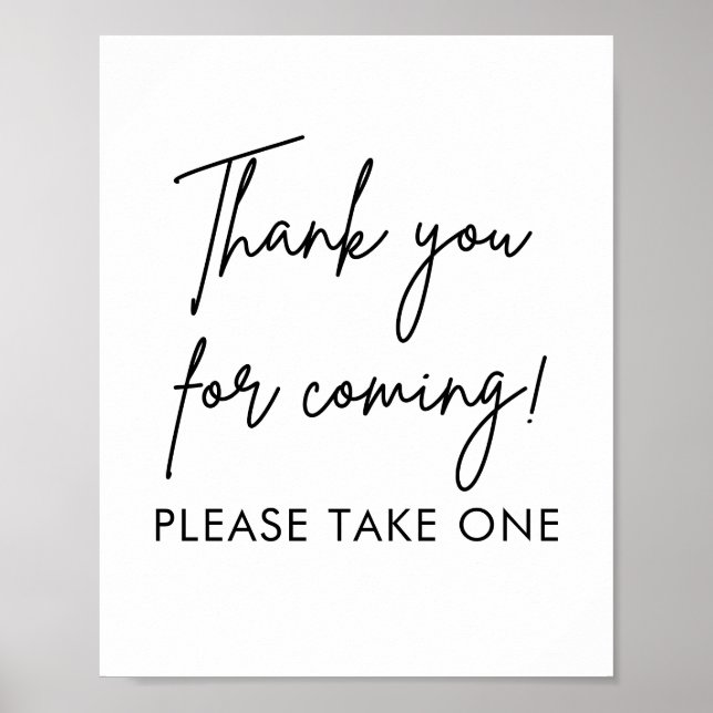 Printmedien Gastgeschenke Hochzeiten Bitte ein Zei Poster (Vorne)