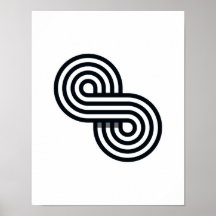Printmedien mit paralleler Linien - Schwarz und We