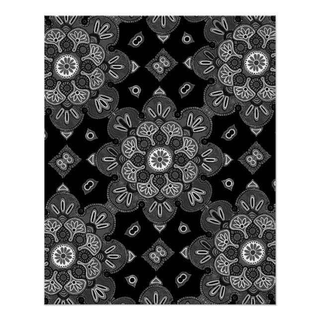 Printposter mit Medallion-Design Poster (Vorderseite)