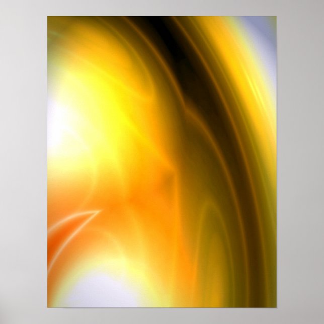 Prints für abstrakte digitale Kunstposter Poster (Vorne)