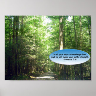 Prints & Poster: Weg durch den Wald Poster