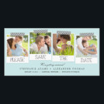 Prints Save the Date Foto Cards - Blau<br><div class="desc">Diese schicken und modernen Fotokarten bitten Ihre Gäste stilvoll, für Ihren großen Tag Save the Date zu gehen. Erhältlich in anderen Farben (individuelle Farbwünsche sind willkommen!).</div>