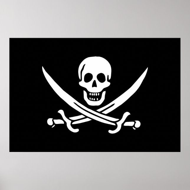 Printwerbung "Calico Jack Pirate" Poster (Vorne)
