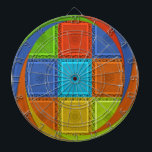 Printwerbung für karierte Strudel Dartscheibe<br><div class="desc">"Checkered Whirl Art Print" - Mit Energie und Bewegung in Ihrem Raum durch unsere bezaubernde "Checkered Whirl Art Print". Dieses Kunstwerk verbindet lebendige Farben und dynamische Muster, um ein visuell auffälliges Stück zu schaffen. Gestaltungsmerkmale: Prüfed Muster: Der zentrale Teil besteht aus einem Raster oder einem Schachbrettmuster, das aus roten, goldgelben,...</div>