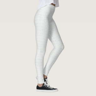 Printwerbung für weißes Krokodil Leggings