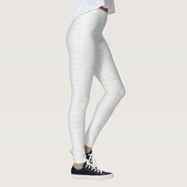 Printwerbung für weißes Krokodil Leggings (Rechts)