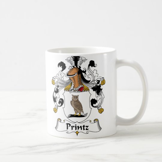 Printz Familienwappen Kaffeetasse