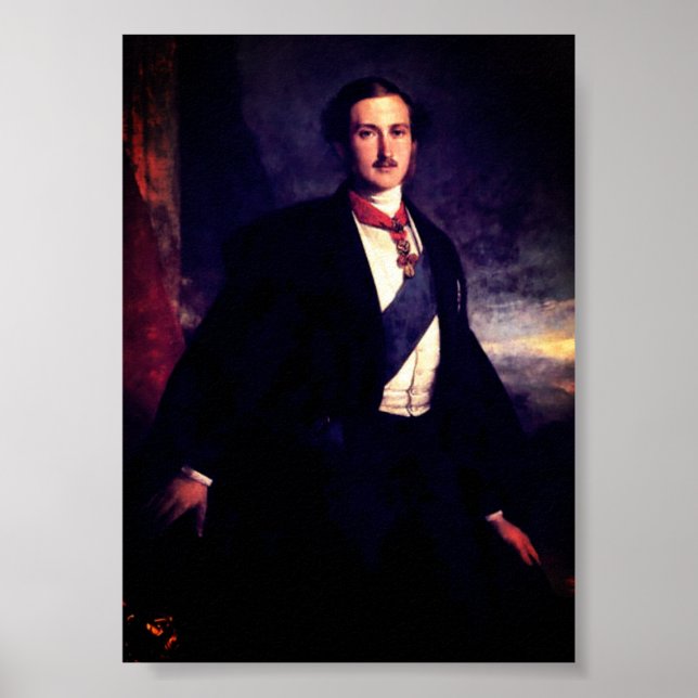 Prinz Albert von Sachsen-Coburg und Gotha Sachsen  Poster (Vorne)