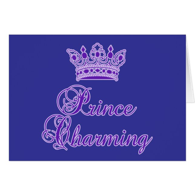 Prinz Bezaubern in königlichem Lila für Baby oder (Vorderseite (Horizontal))