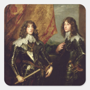 Prinz Charles Louis Elector Palatine Quadratischer Aufkleber