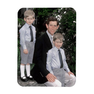 Prinz Charles mit jungen Söhnen Magnet