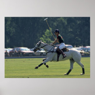 Prinz Charles Playing Polo bei Windsor Poster