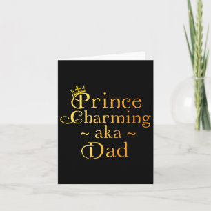 Prinz Charming Vater Shirt Crown Geburtstagsväter Karte