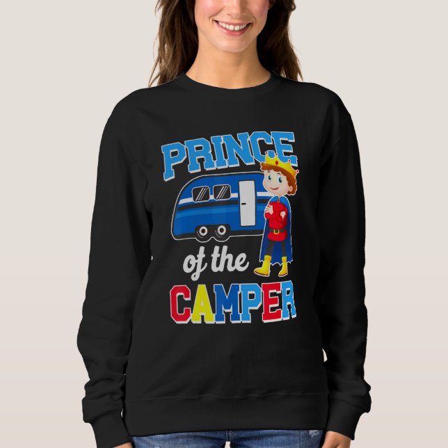 Prinz des niedlichen Campings der Familie Camper M Sweatshirt (Vorderseite)