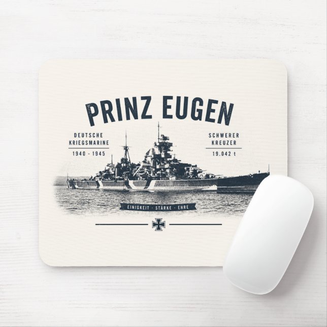Prinz Eugen Mausepad Mousepad (Mit Mouse)