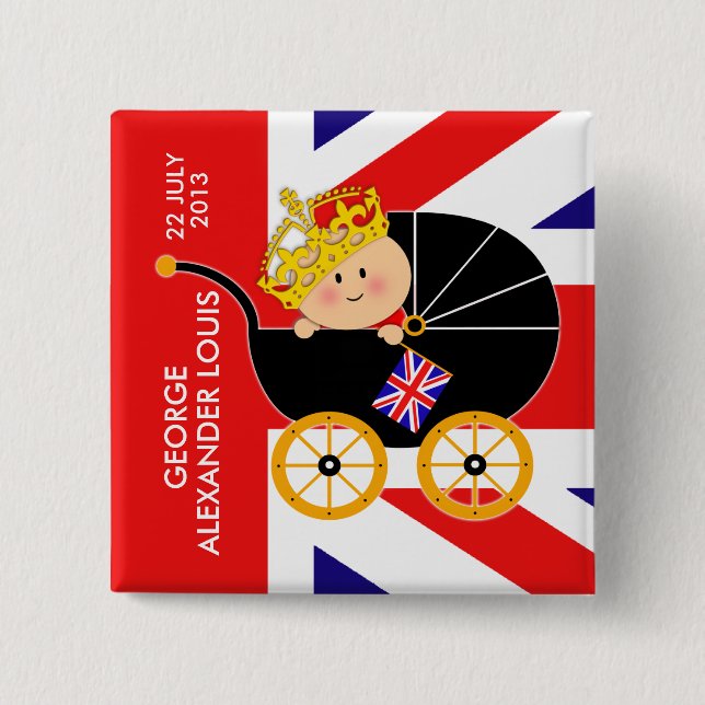 Prinz George Royal Baby Button (Vorderseite)
