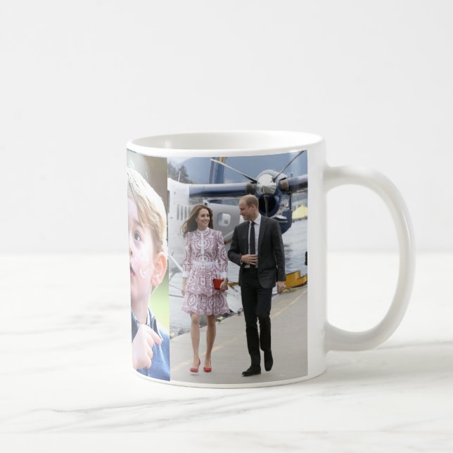 Prinz George u. William-Prinzessin Charlotte u. Kaffeetasse (Rechts)