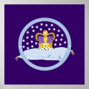 Prinz George von Cambridge Pillow und Crown Poster