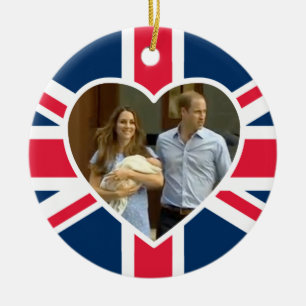 Prinz George - William u. Kate Keramik Ornament