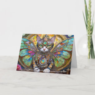 Prinz Kitty Katze der Butterfly Wing Brigade Karte