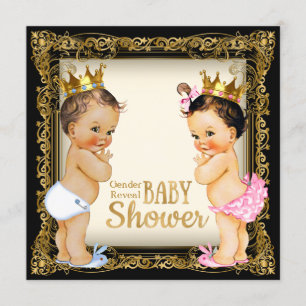 Prinz-oder Prinzessin-Gender Reveal Fancy Einladung