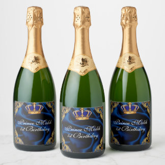 Prinz Royal blau und goldfarbene Krone und Seide
