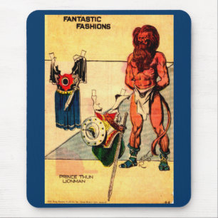 Prinz Thun Lion Man Papierpuppe Flash Gordon 1930 Mousepad