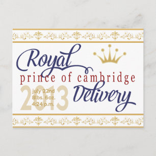 Prinz von Cambridge Souvenir Post Card Postkarte
