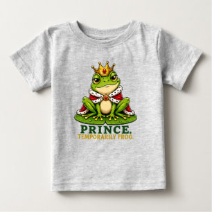 Prinz. Vorübergehend Frosch. Lustiger Froschprinz Baby T-shirt