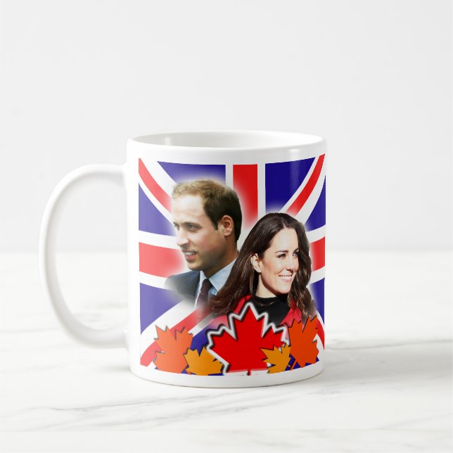 Prinz William u. Kate Kanada Tasse (Links)