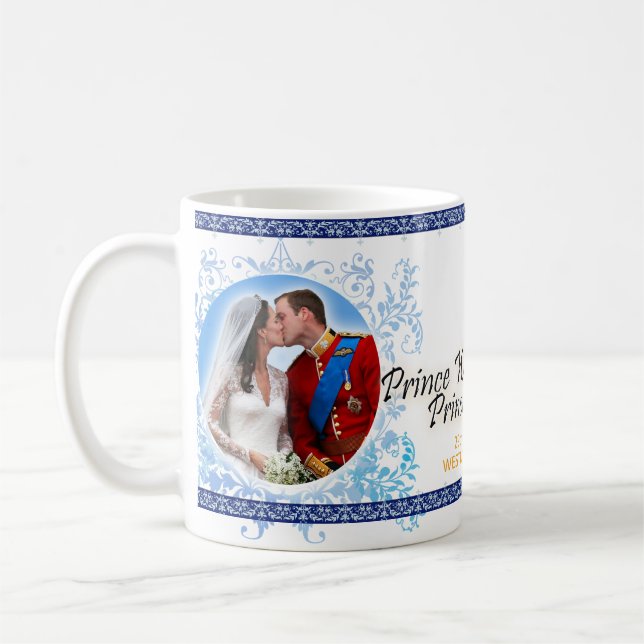 Prinz William u. Kate königliche Hochzeits-Tasse Kaffeetasse (Links)